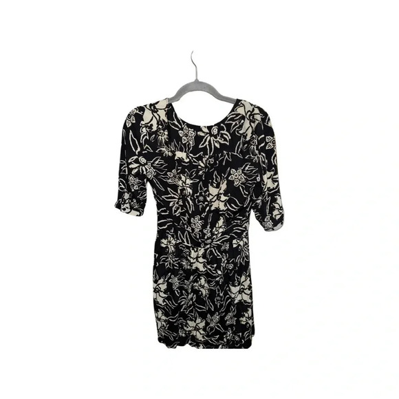 ba&sh Soma Mini Dress Black Ivory Size 0 - Picture 11 of 12